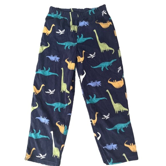 New Carters Boys Dinosaur Pajama set 2 pc Fleece Pants Size 8 - Picture 3 of 3